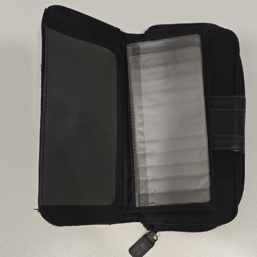 Black Wallet Long Zip Around - Picture 10 of 16